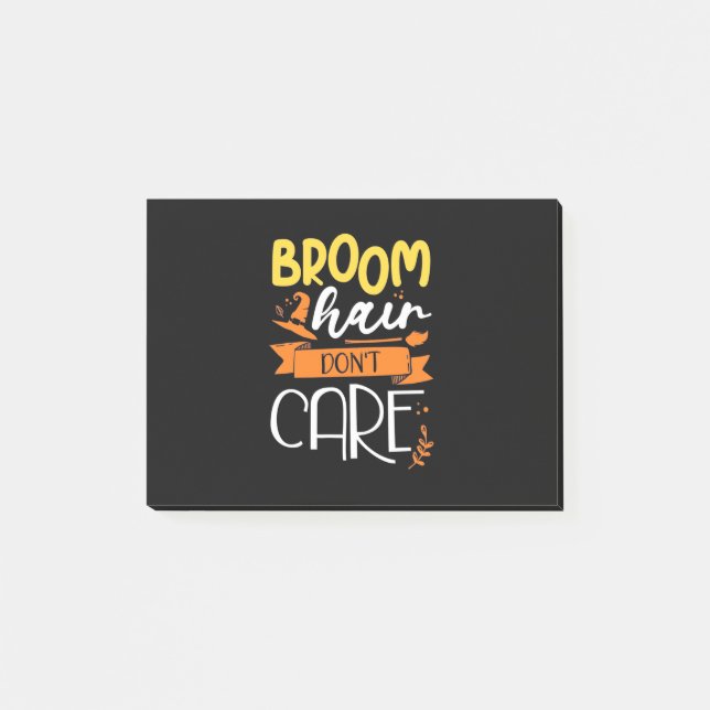 Halloween Gift | Rumsluft bryr sig inte Post-it Block (Framsida)