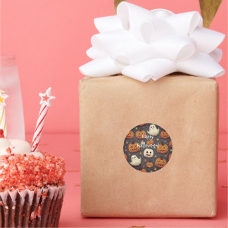 Halloween Gift Runt Klistermärke