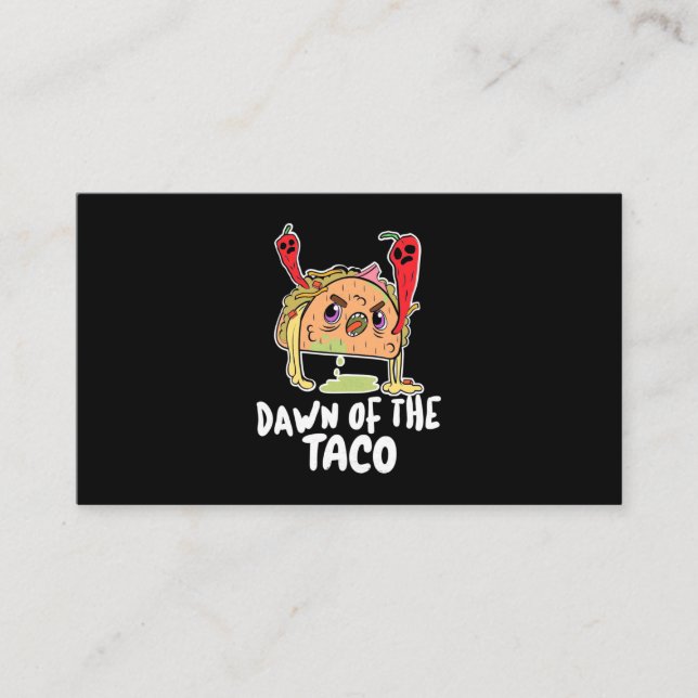 Halloween Gift | Taco Halloween-gryningen Visitkort (Framsida)