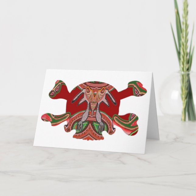 Halloween: GIGANTISKT ansikte för MÄNNISKA n till Kort (Framsida)