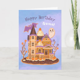 Halloween Gingertea Haunted House Kort