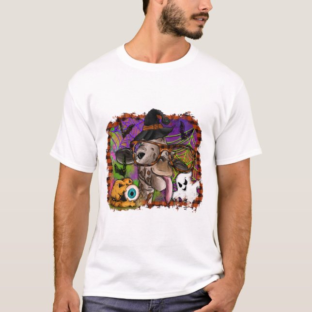 Halloween Giraff T Shirt (Framsida)