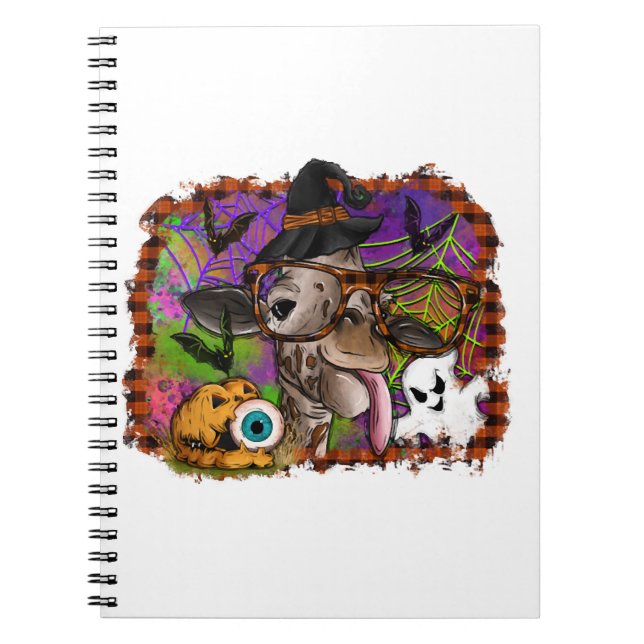 Halloween Giraffe Anteckningsbok (Framsidan)