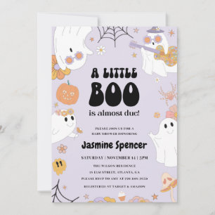 Halloween Girl är en liten boo är förträfflig baby Inbjudningar