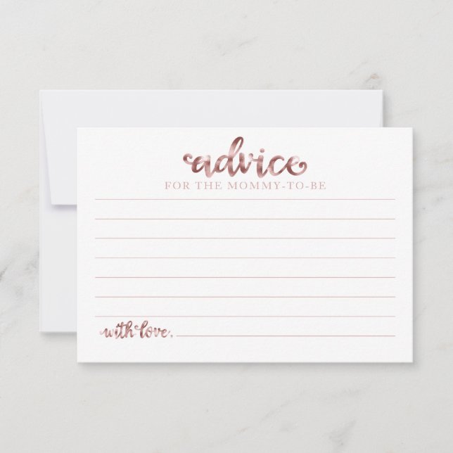 Halloween Girl Baby Shower Advice-kort Inbjudningar (Framsida)