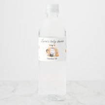 Halloween Girl Baby Shower Boo Vattenflaska Label