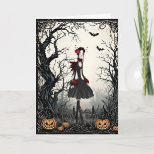 Halloween Girl Helgkort