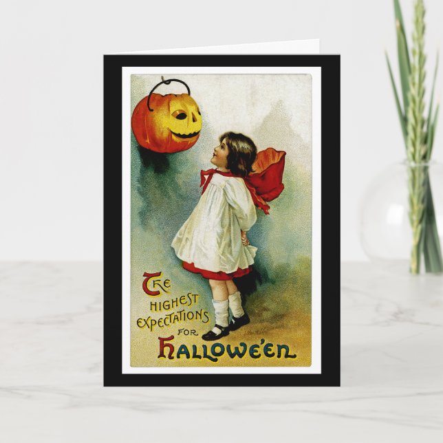 Halloween Girl Kort (Framsida)