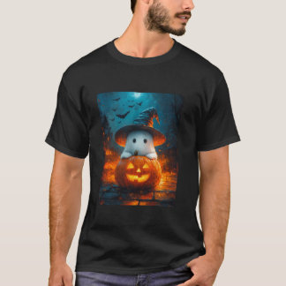 Halloween Girls Design Boys Ghost Pumpkin Kids Hal T Shirt