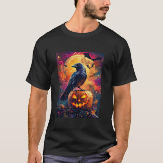 Halloween Girls Design Boys Kråka Pumpkin Kids Hal T Shirt