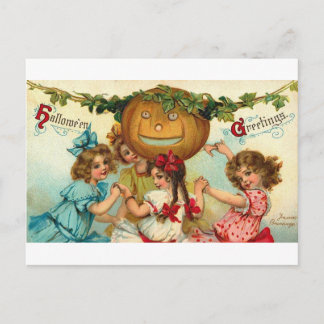 Halloween Girls Helg Vykort