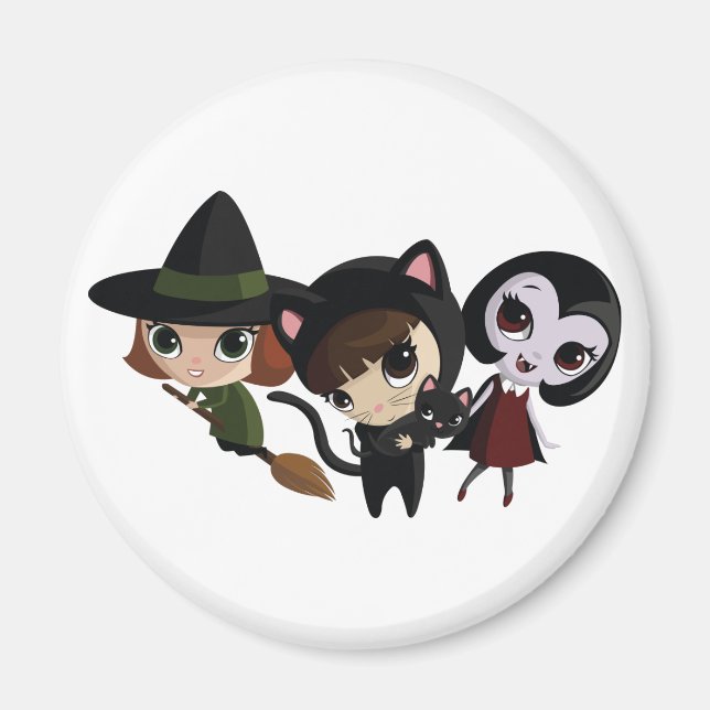 Halloween Girls Magnet (Framsidan)