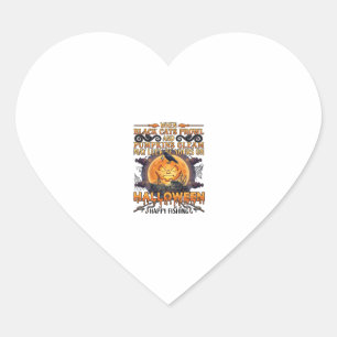 Halloween Glad Fiske Svarta Katter Pumpa Kråka A Hjärtformat Klistermärke