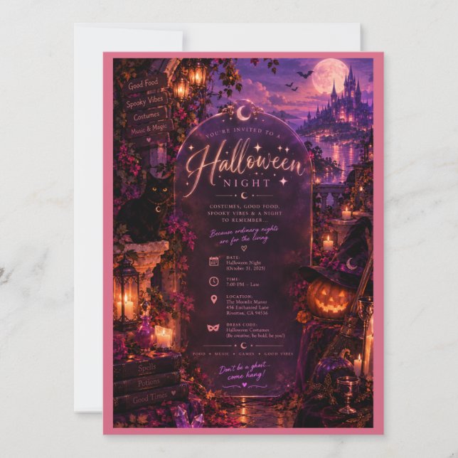 Halloween Glam Natt (Framsida)