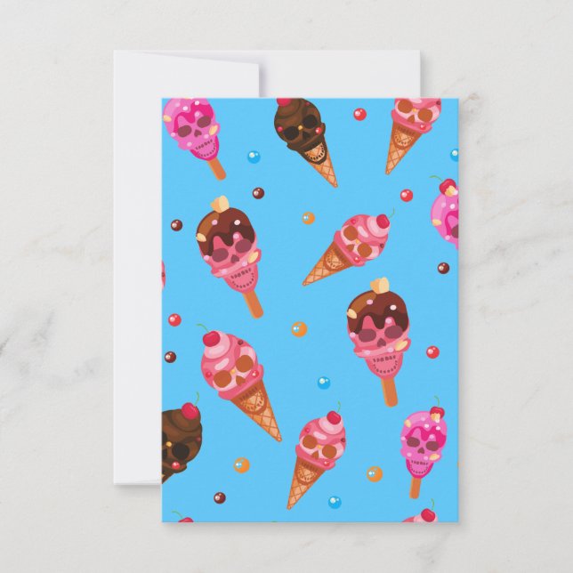 halloween glass-döskallar inbjudningar (Framsida)