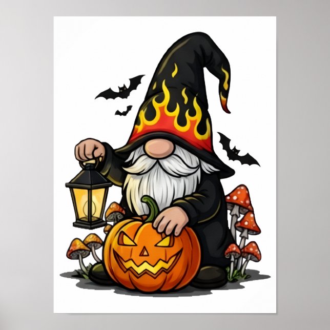 Halloween Gnom Affisch (Framsidan)
