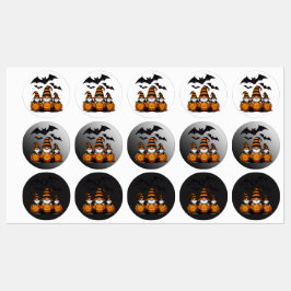 Halloween Gnom Etiketter