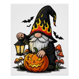 Halloween Gnom Glansig Affisch Perfect Poster