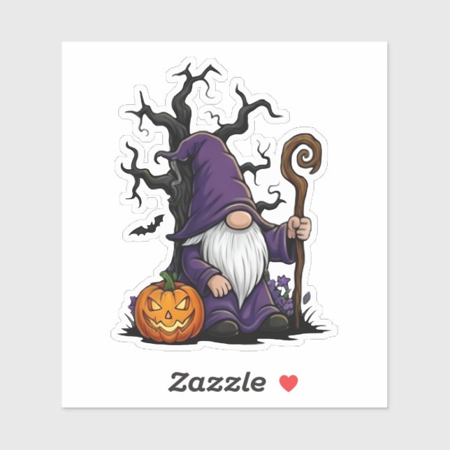 Halloween Gnom Klistermärke Klistermärken (Ark)