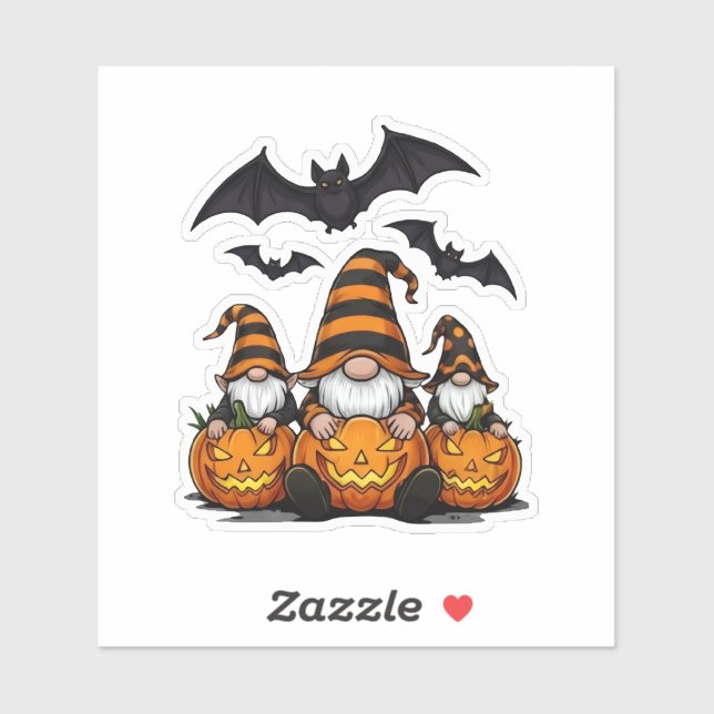 Halloween Gnom Klistermärke Klistermärken (Ark)