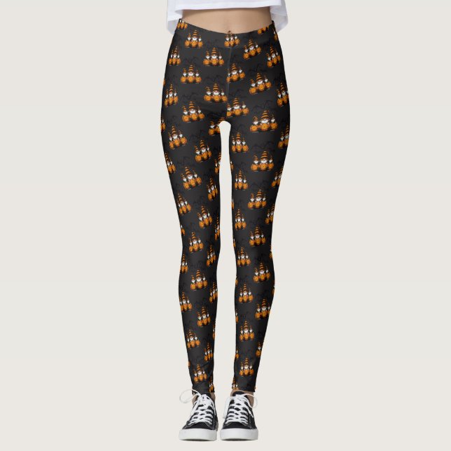 Halloween Gnom Kollantights Leggings (Framsida)