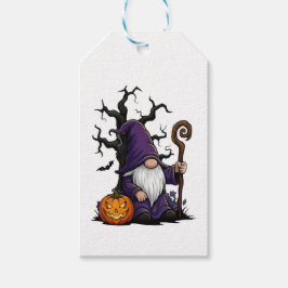 Halloween Gnom Presenttagg Presentetikett