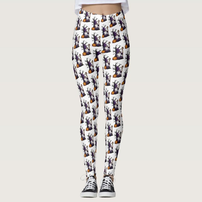 Halloween Gnom Träningsbyxor Leggings (Framsida)