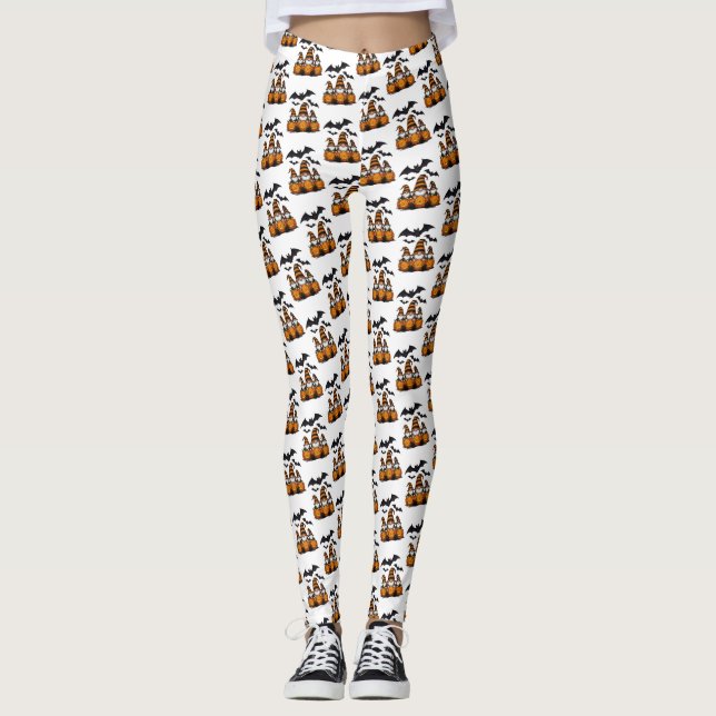 Halloween Gnom Träningsbyxor Leggings (Framsida)