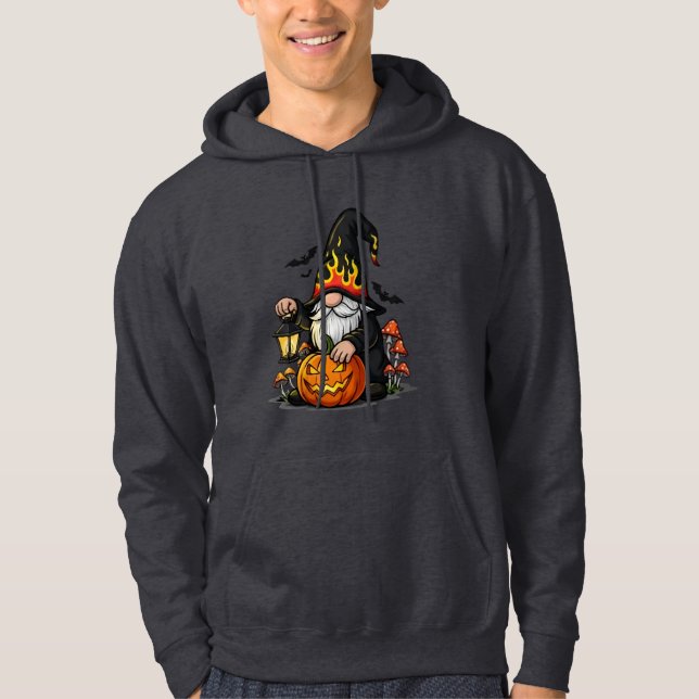 Halloween Gnome Adult Pullover Hoodie (Framsida)