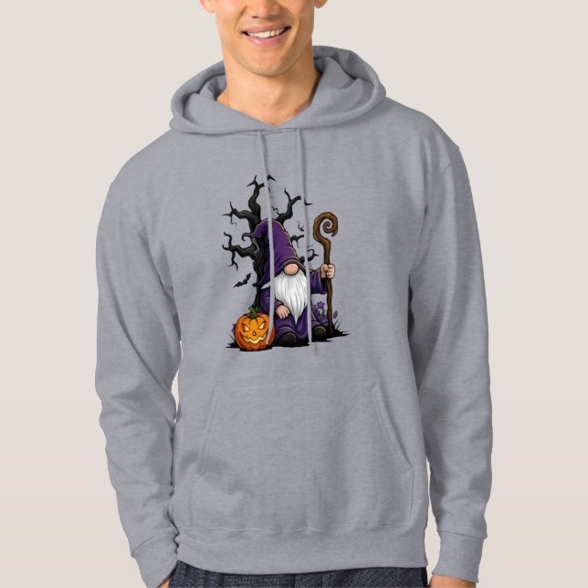 Halloween Gnome Adult Pullover Hoodie (Framsida)