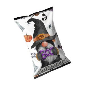 Halloween Gnome Chip Bag Wrappers Party favors Anteckningsblock