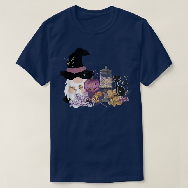 Halloween Gnome, Fall Happy halloween, Womens Hall T Shirt (Design framsida)