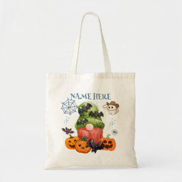 Halloween Gnome Fladdermus Candy Tote Bag Tygkasse