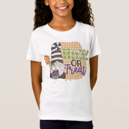 Halloween-gnome för trick or treat t shirt