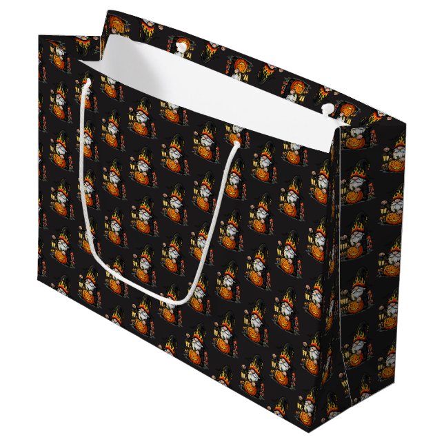 Halloween Gnome Gift Bag (Framsidan Vinklad)