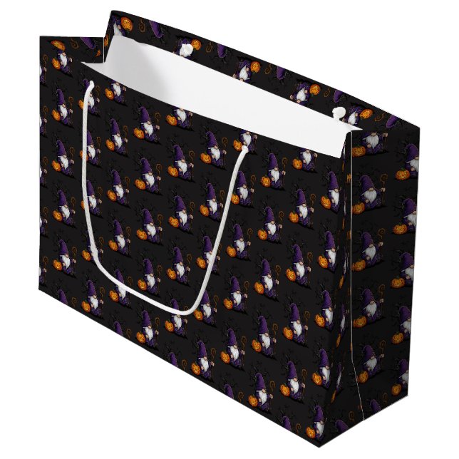 Halloween Gnome Gift Bag (Framsidan Vinklad)
