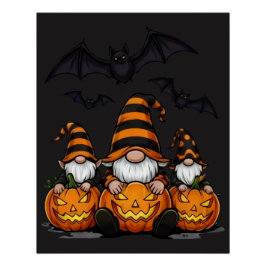 Halloween Gnome Glansig Affisch Perfect Poster
