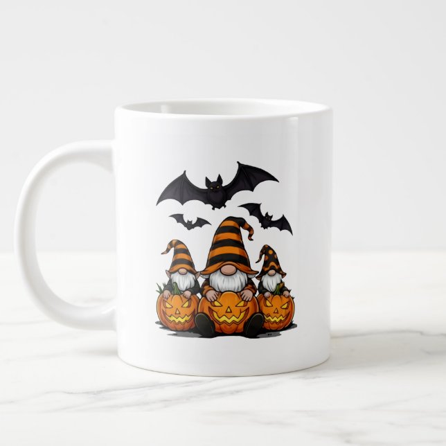 Halloween Gnome Jumbo Specialty Mug Jumbo Mugg (Vänster)