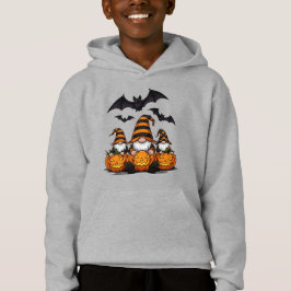 Halloween Gnome Kids Pullover Hoodie T Shirt