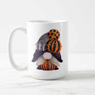 Halloween Gnome Lila & Orange Kaffemugg