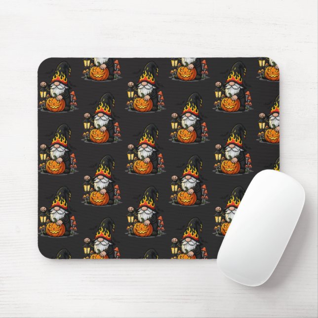 Halloween Gnome Mousepad Musmatta (Med mus)
