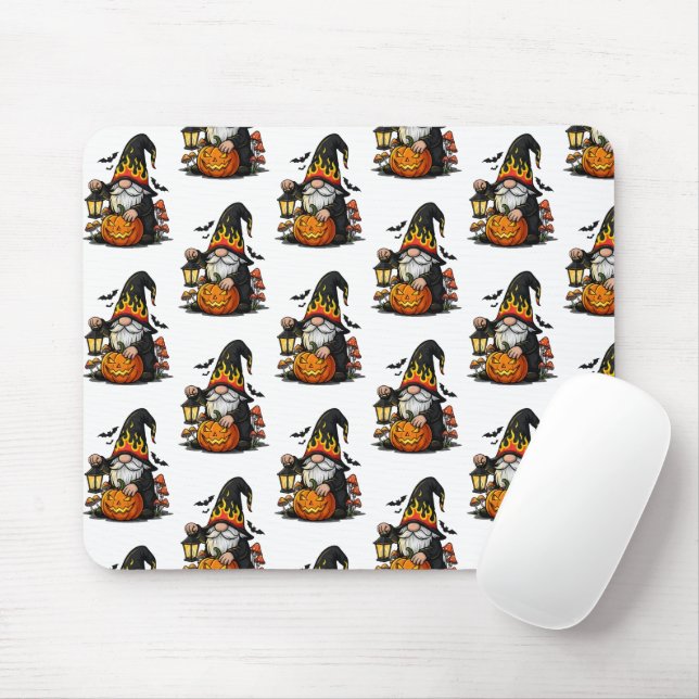 Halloween Gnome Mousepad Musmatta (Med mus)