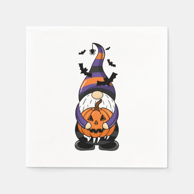 Halloween Gnome Pappersservett (Framsidan)