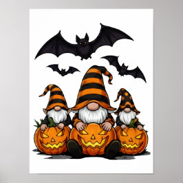 Halloween Gnome Poster
