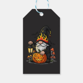 Halloween Gnome Presentkort Presentetikett