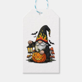 Halloween Gnome Presentkort Presentetikett