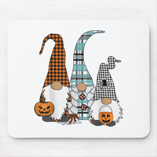 Halloween Gnome svensk Bus eller godis 3 Nordic Gn Musmatta (Framsidan)