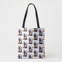 Halloween Gnome Tote Bag Tygkasse