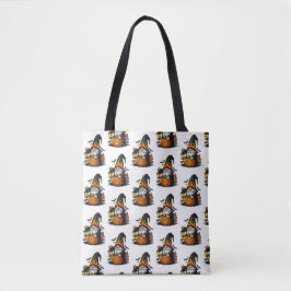 Halloween Gnome Tote Bag Tygkasse