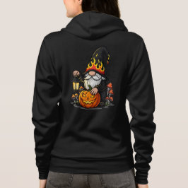 Halloween Gnome Vuxen Full-Zip Hoodie T Shirt